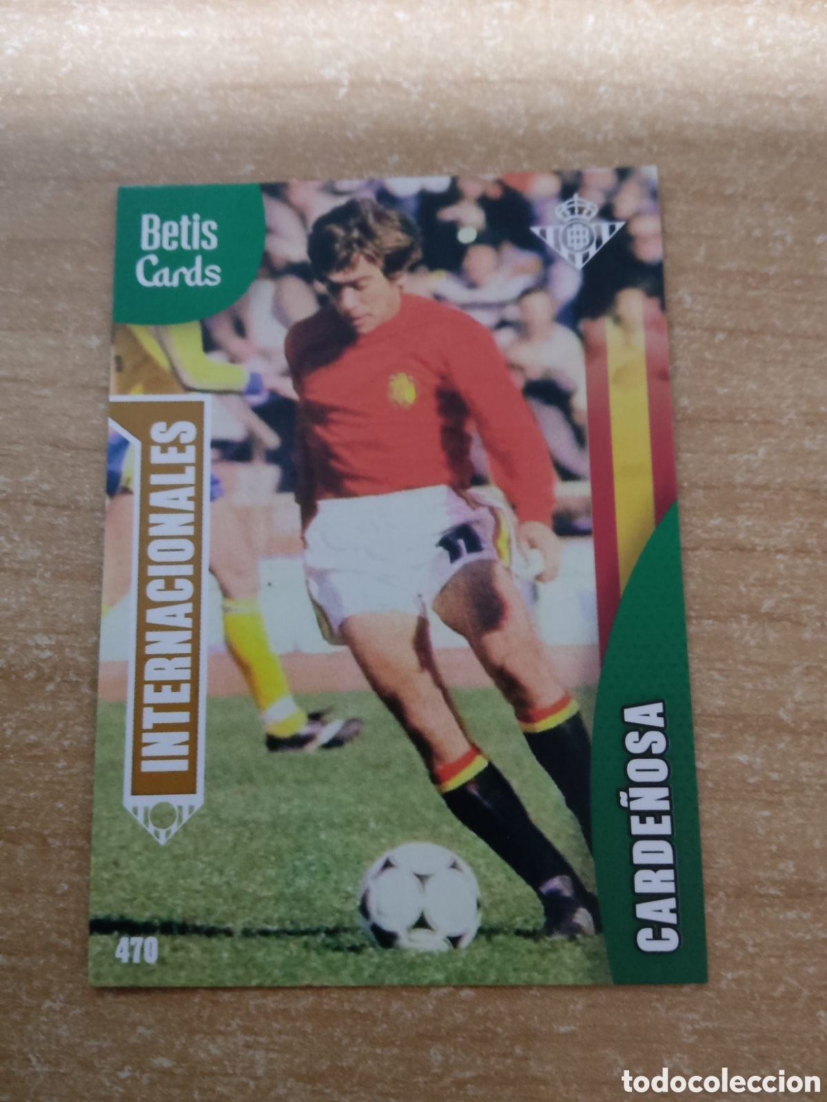Cromos de f&uacute;tbol: 470 CARDE&Ntilde;OSA INTERNACIONALES REAL BETIS HOLY CARDS 2024 2025