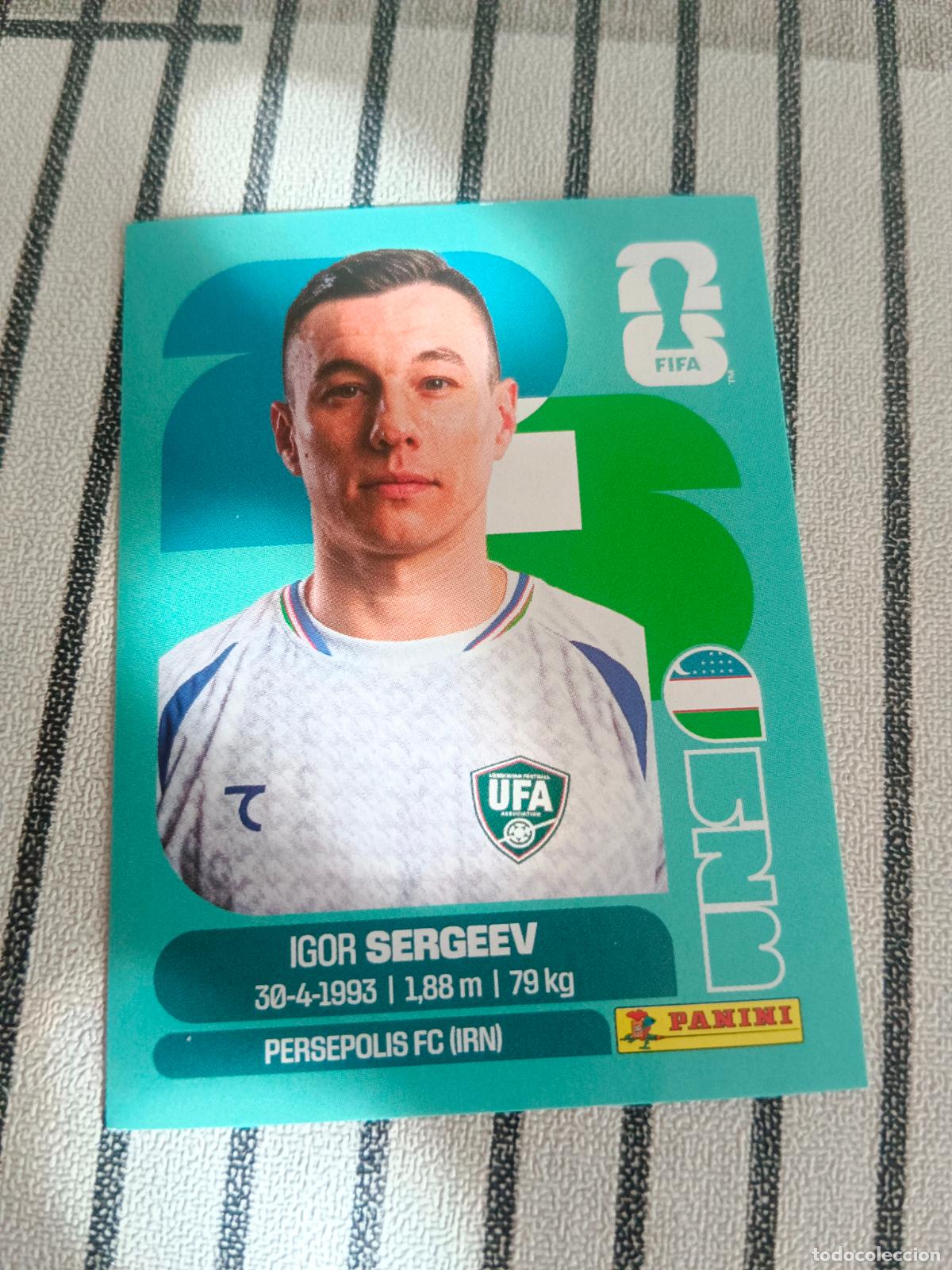 Cromos de f&uacute;tbol: MUNDIAL 2026 ESTADOS UNIDOS USA MEXICO MEJICO CANADA UZB 19 UZB19 IGOR SERGEEV UZBEKISTAN FIFA