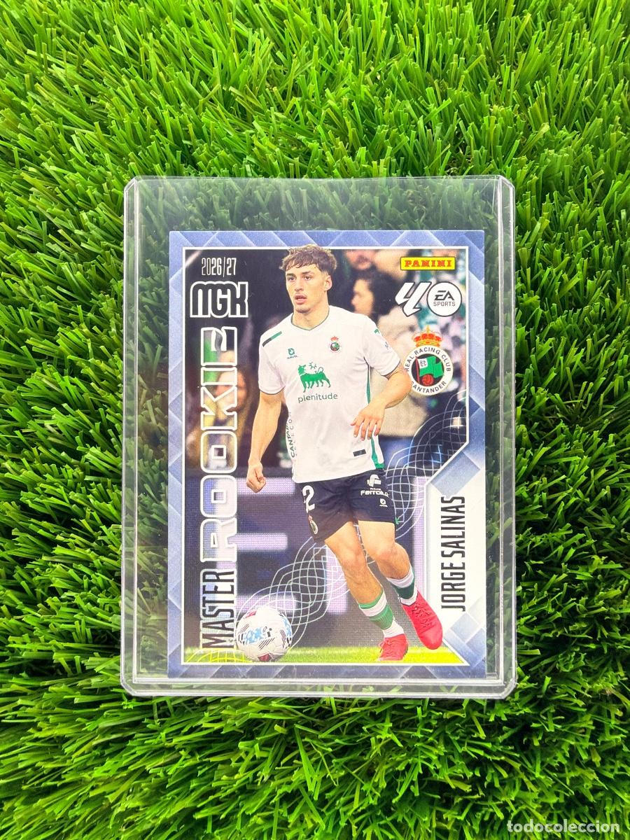 Cromos de f&uacute;tbol: N&ordm; 414 Jorge Salinas Master Rookie R Racing C Megacracks 26 27