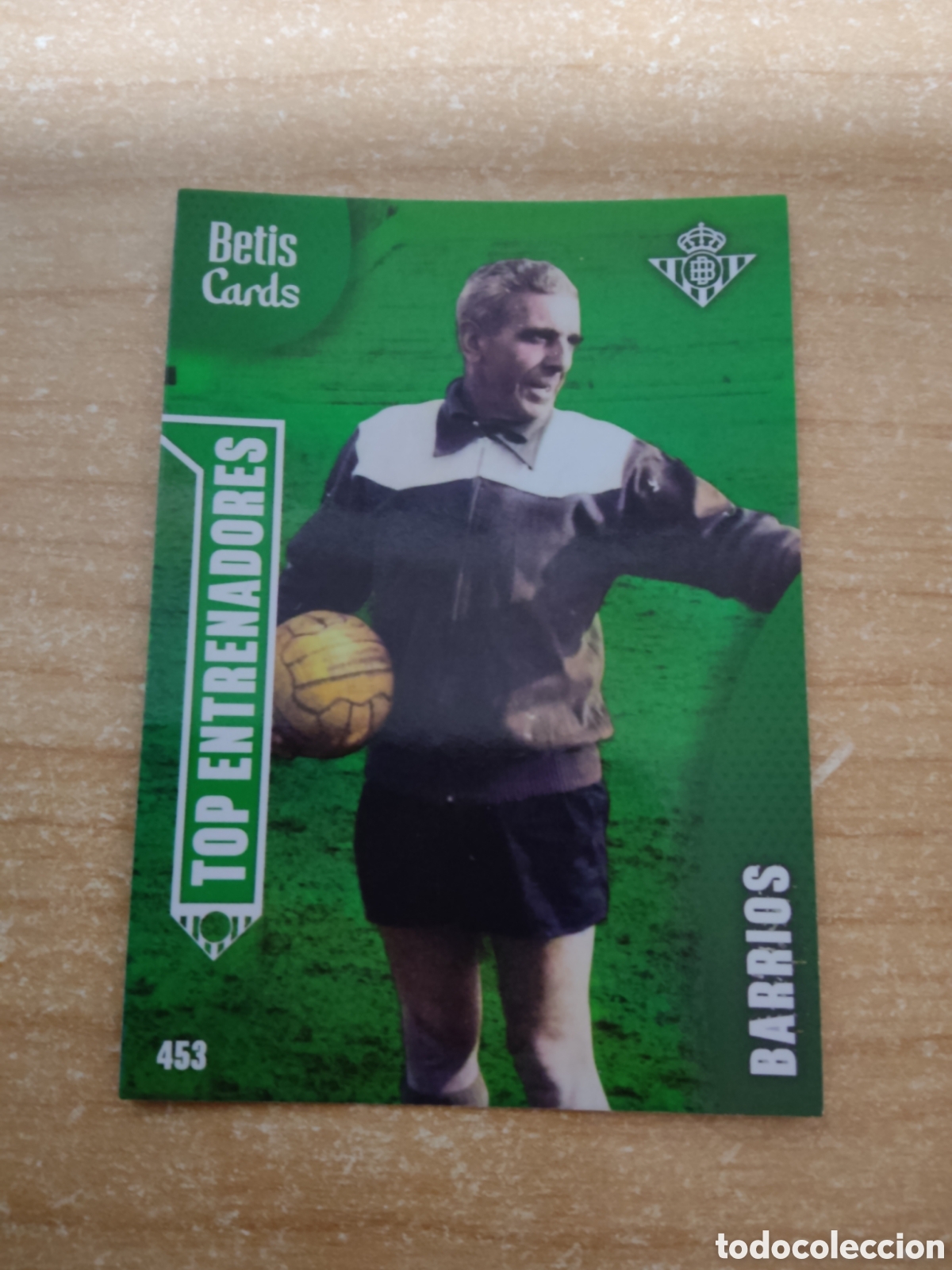 Cromos de f&uacute;tbol: 453 BARRIOS TOP ENTRENADORES REAL BETIS HOLY CARDS 2024 2025