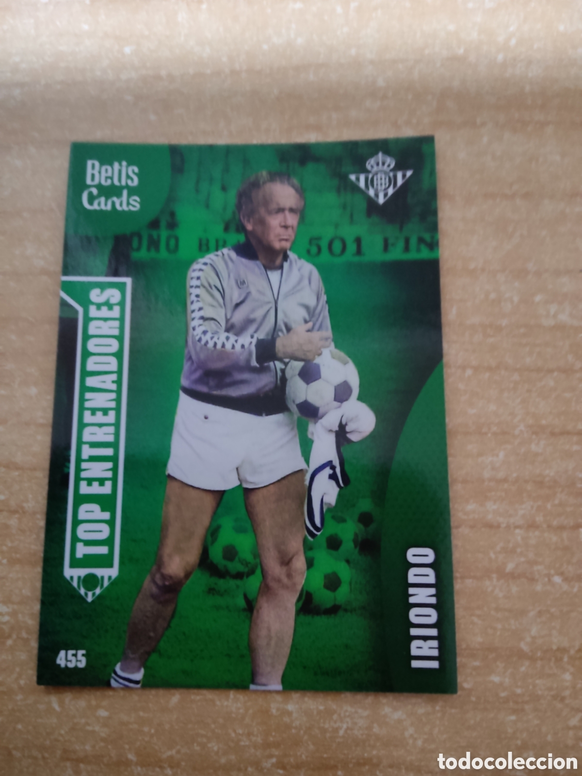 Cromos de f&uacute;tbol: 455 IRIONDO TOP ENTRENADORES REAL BETIS HOLY CARDS 2024 2025