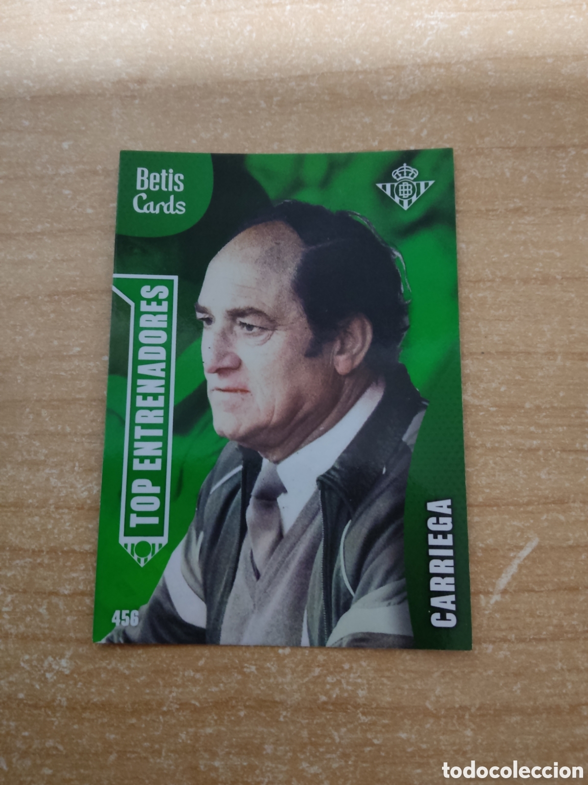 Cromos de f&uacute;tbol: 456 CARRIEGA TOP ENTRENADORES REAL BETIS HOLY CARDS 2024 2025