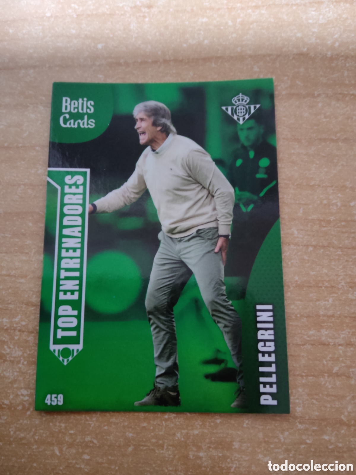 Cromos de f&uacute;tbol: 459 PELLEGRINI TOP ENTRENADORES REAL BETIS HOLY CARDS 2024 2025
