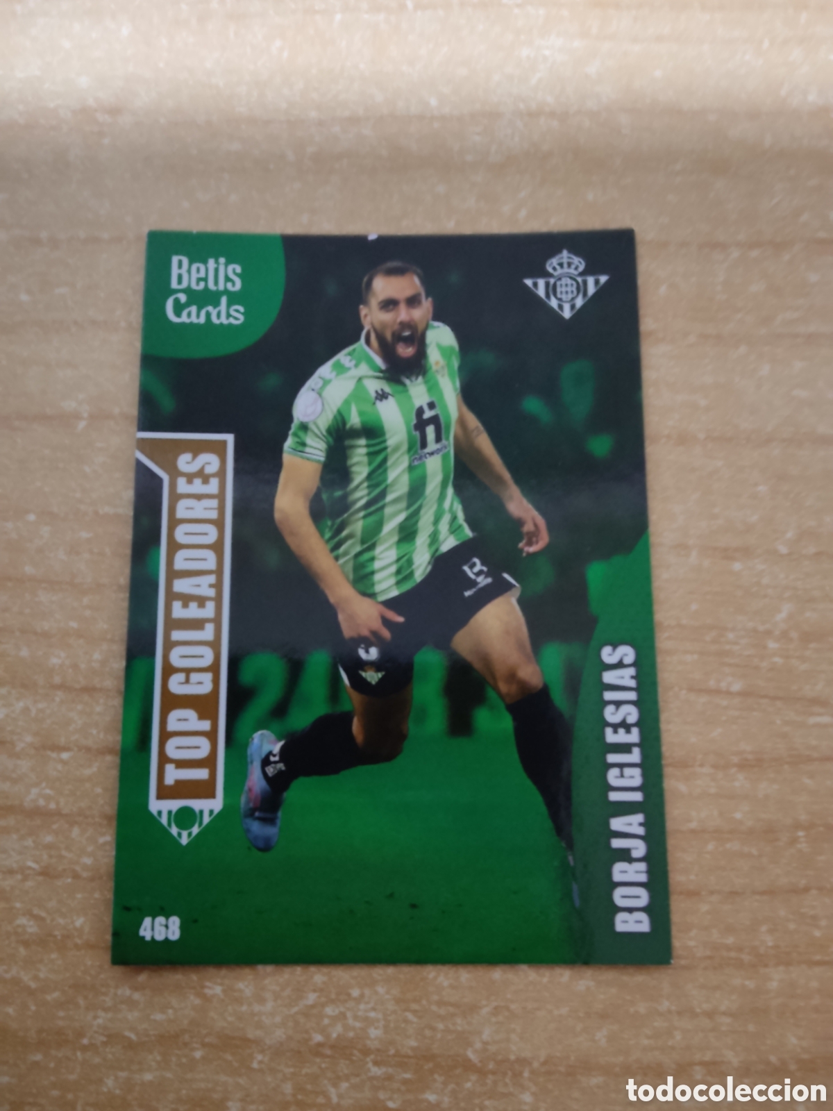 Cromos de f&uacute;tbol: 468 BORJA IGLESIAS TOP GOLEADORES REAL BETIS HOLY CARDS 2024 2025