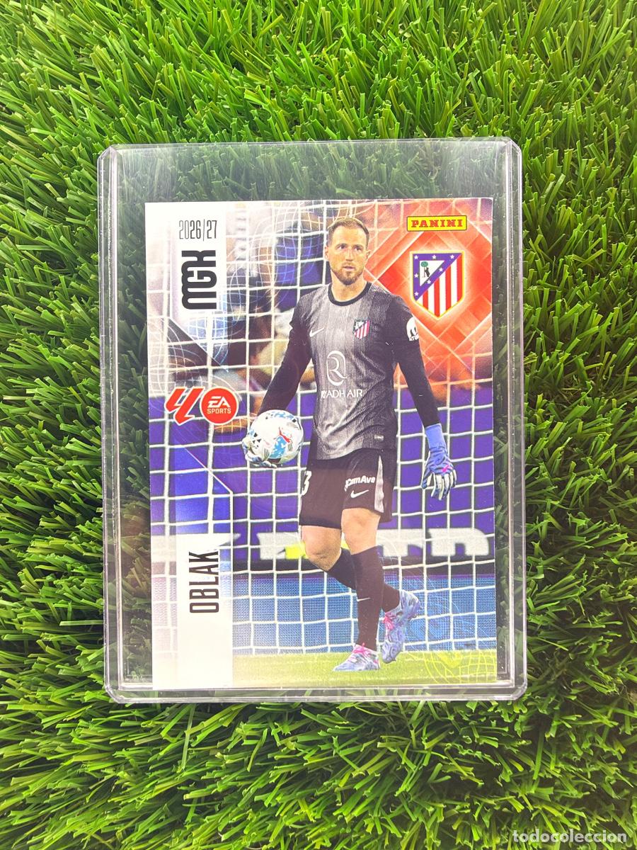 Cromos de f&uacute;tbol: N&ordm; 56 Oblak Atl&eacute;tico de Madrid Megacracks 26 27