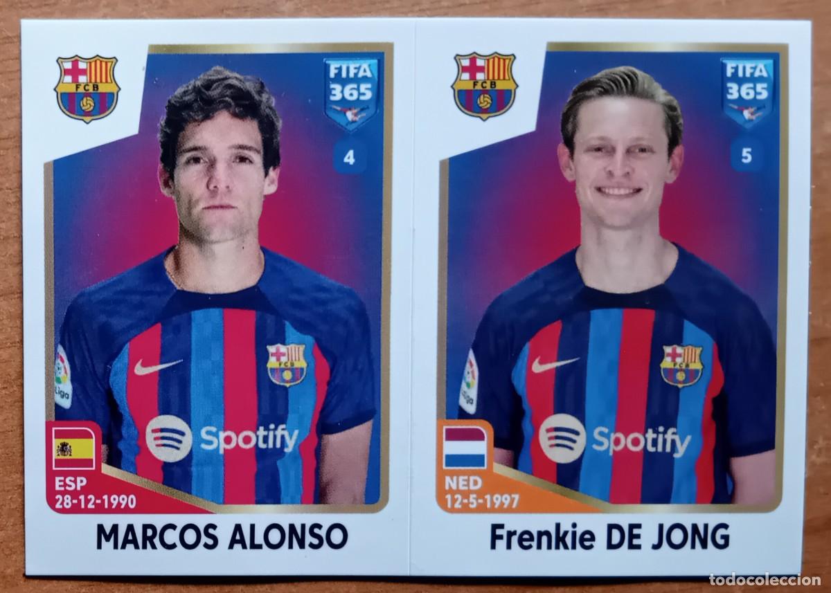 Cromos de f&uacute;tbol: Figurina Panini 2022-23 Cromo Fifa 365 2023 Marcos Alonso De Jong Barcelona n 157