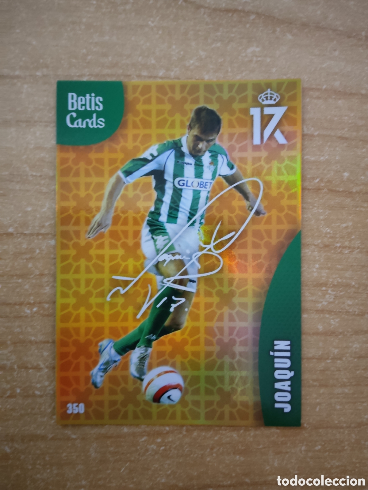 Cromos de f&uacute;tbol: 350 JOAQUIN FIRMA REAL BETIS HOLY CARDS 2024 2025