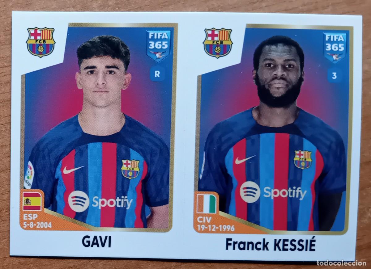 Cromos de f&uacute;tbol: Figurina Panini 2022-23 Cromo Fifa 365 2023 Gavi Franck Kessie Barcelona n 158