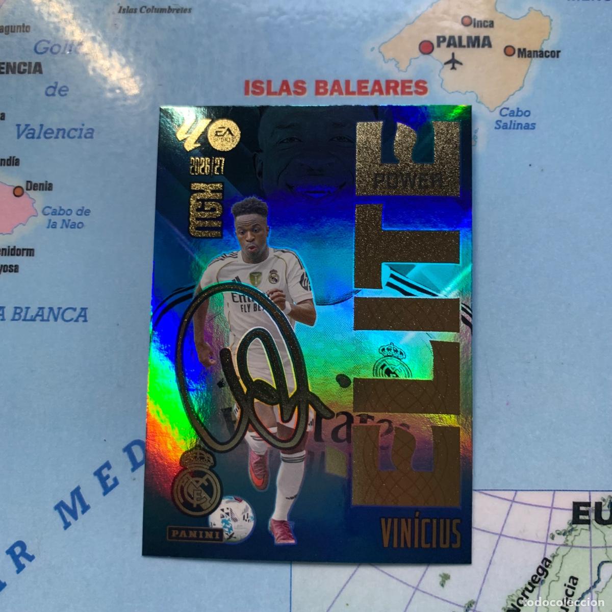 Cromos de f&uacute;tbol: Vinicius elite power n&uacute;mero P18 Del Real Madrid megacracks 26-27 2026-2027