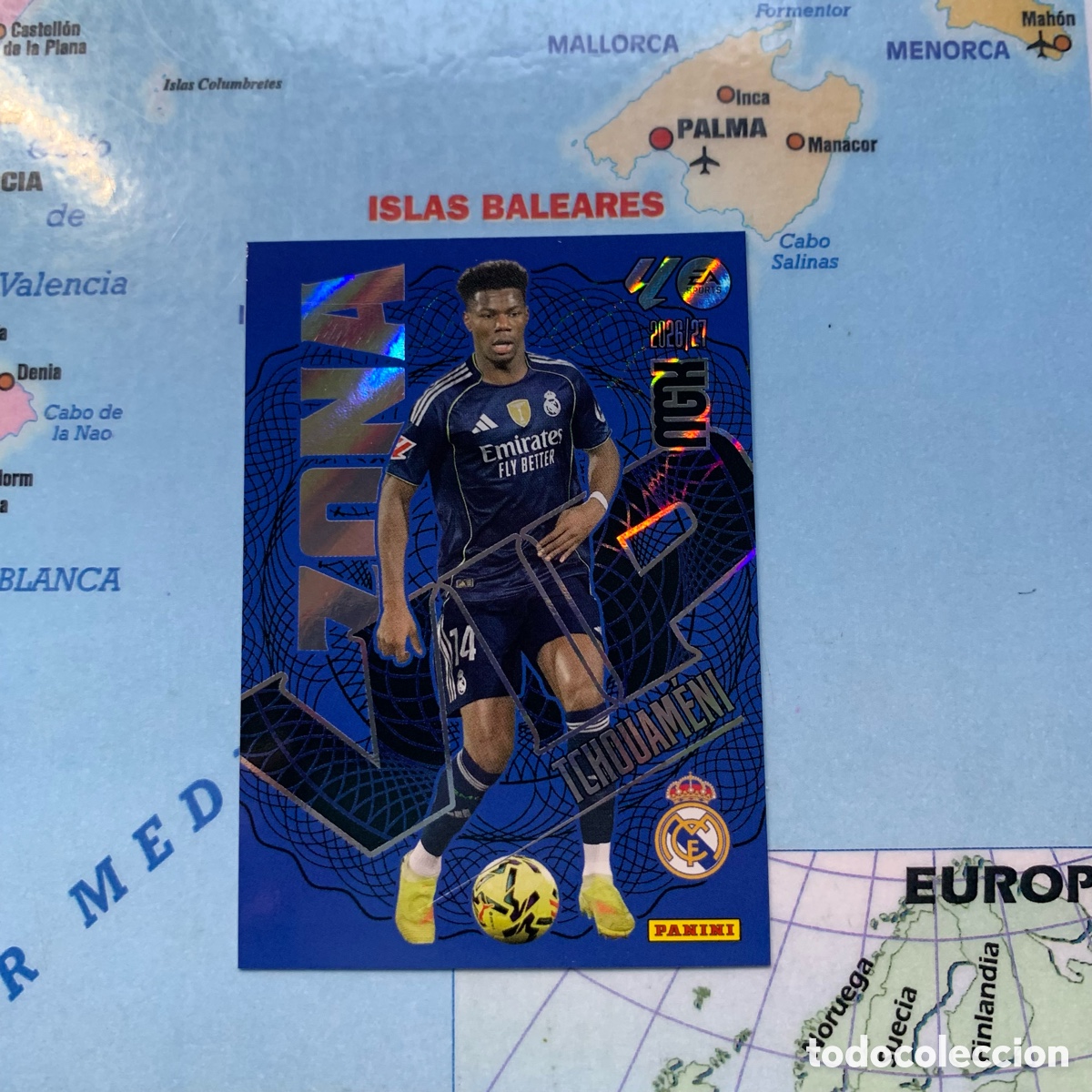 Cromos de Futebol: Tchouameni serie vip n&uacute;mero 406 Del Real Madrid megacracks 26-27 2026-2027