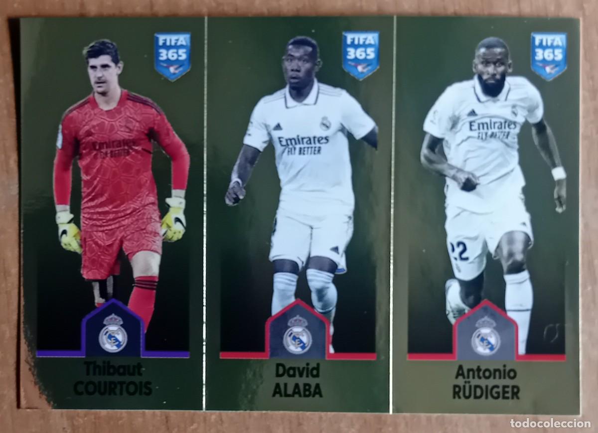 Cromos de f&uacute;tbol: Figurina Panini 2022-23 Cromo Fifa 365 2023 Courtois Alaba Rudiger Real Madrid n 167