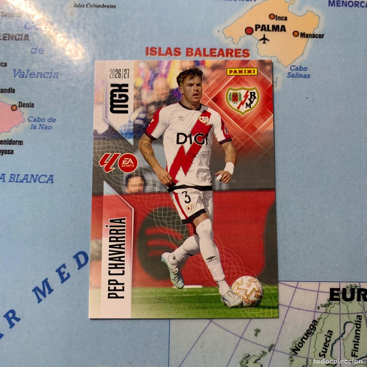 Cromos de f&uacute;tbol: Pep Chavarr&iacute;a n&uacute;mero 297 del Rayo Vallecano megacracks 26-27 2026-2027