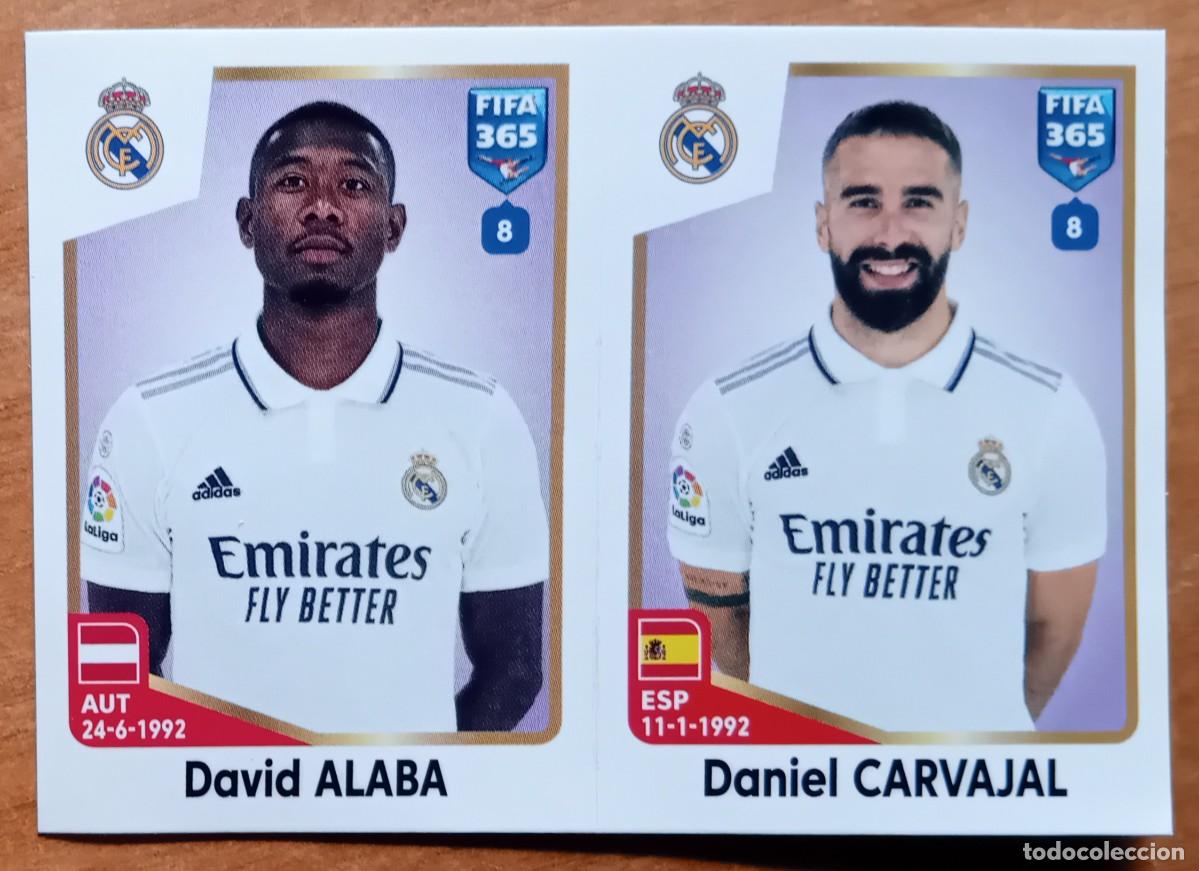 Cromos de f&uacute;tbol: Figurina Panini 2022-23 Cromo Fifa 365 2023 Alaba Carvajal Real Madrid n 168