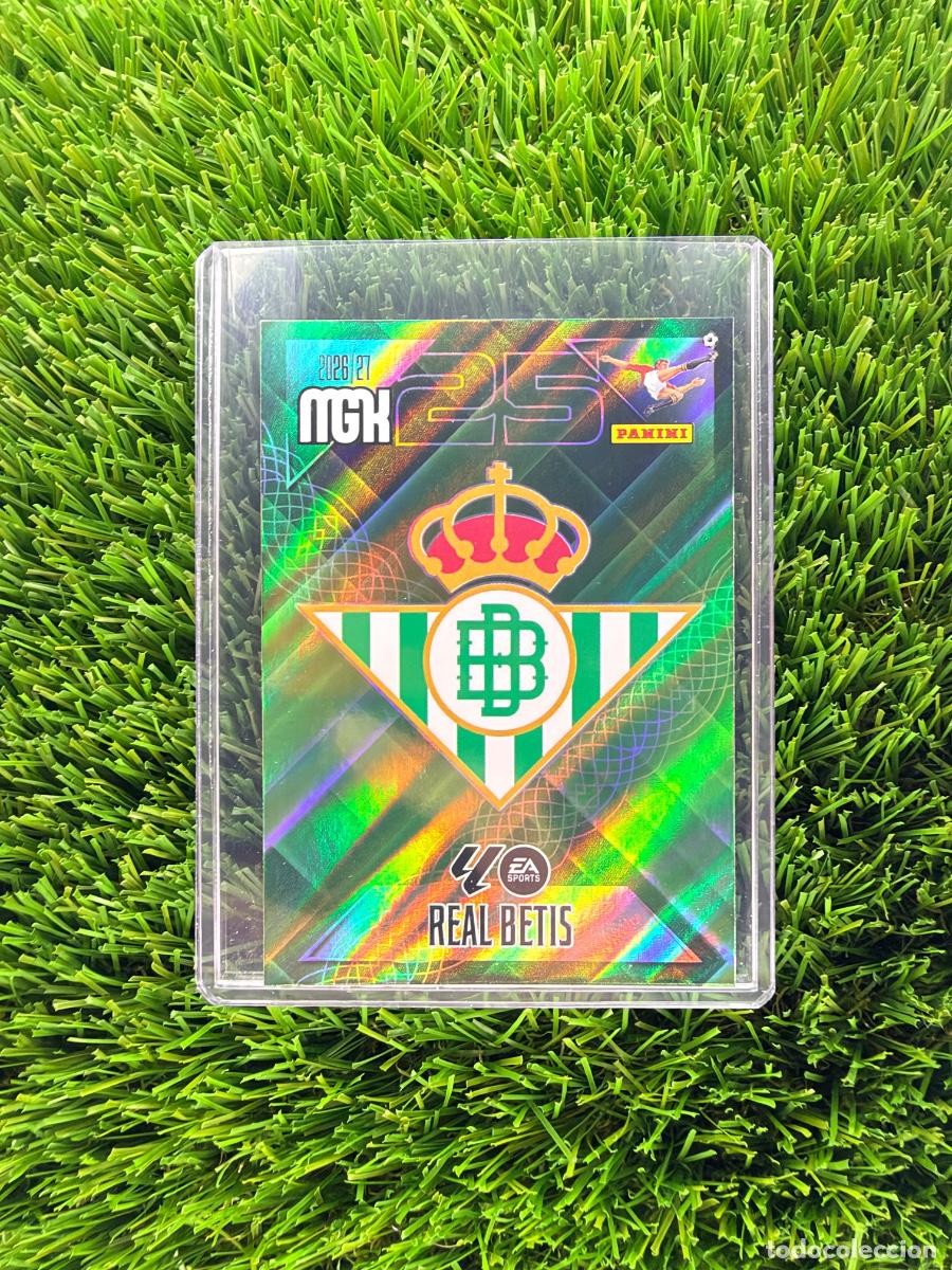 Cromos de f&uacute;tbol: N&ordm; 91 Escudo Real Betis Megacracks 26 27