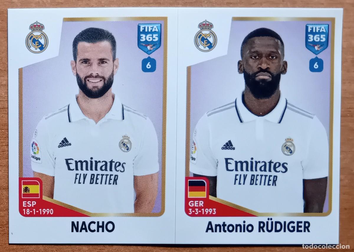 Cromos de f&uacute;tbol: Figurina Panini 2022-23 Cromo Fifa 365 2023 Nacho Antonio Rudiger Real Madrid n 170