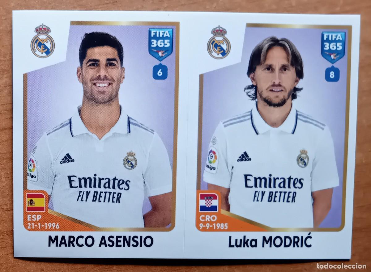 Cromos de f&uacute;tbol: Figurina Panini 2022-23 Cromo Fifa 365 2023 Marco Asensio Luka Modric Real Madrid n 175