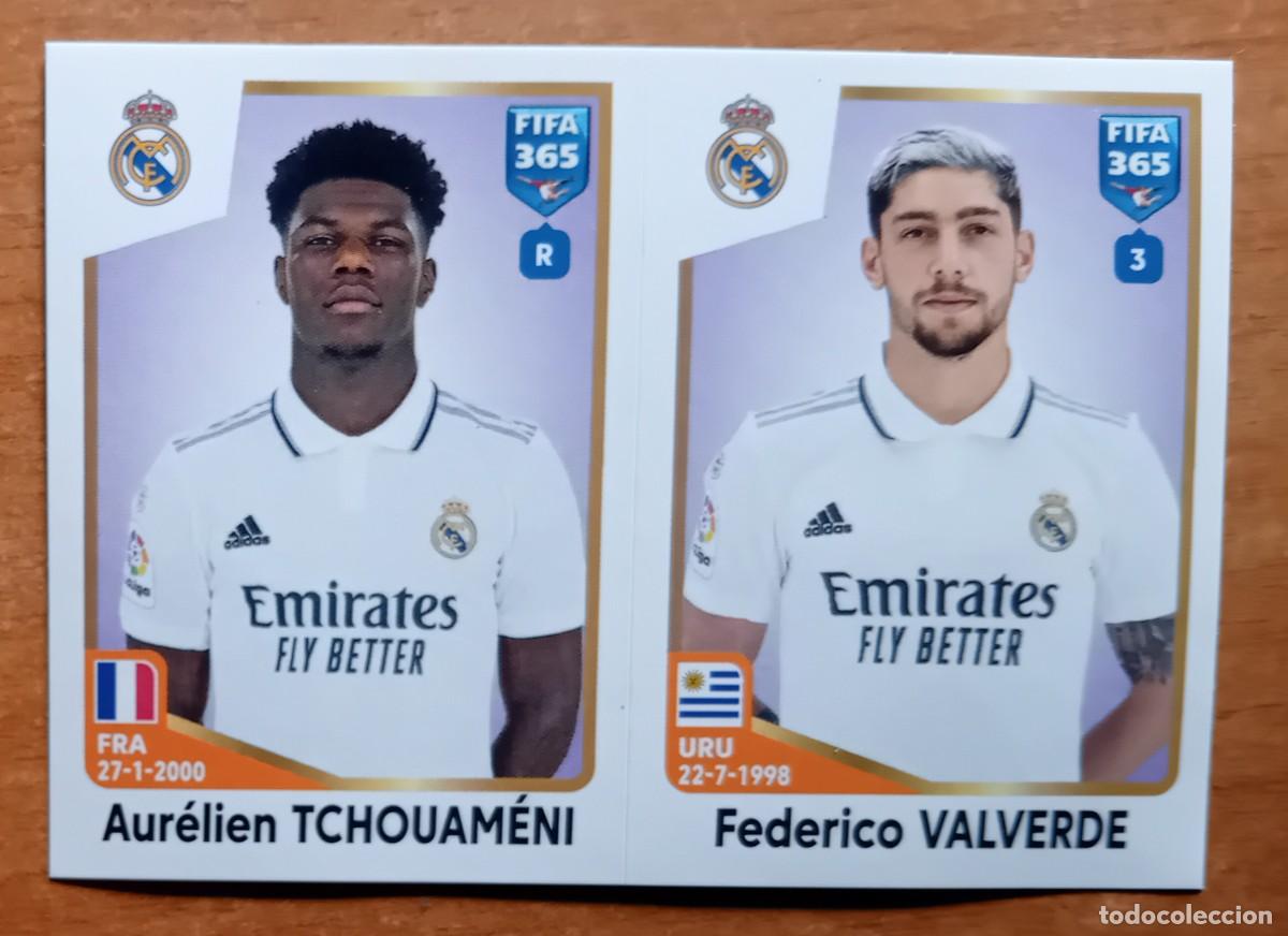 Cromos de f&uacute;tbol: Figurina Panini 2022-23 Cromo Fifa 365 2023 Tchouamen&iacute; Valverde Real Madrid n 176