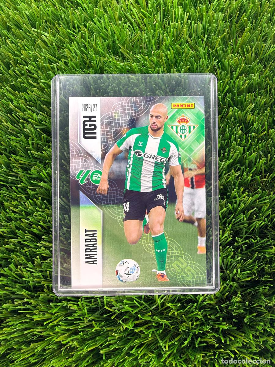 Cromos de f&uacute;tbol: N&ordm; 100 Amrabat Real Betis Megacracks 26 27
