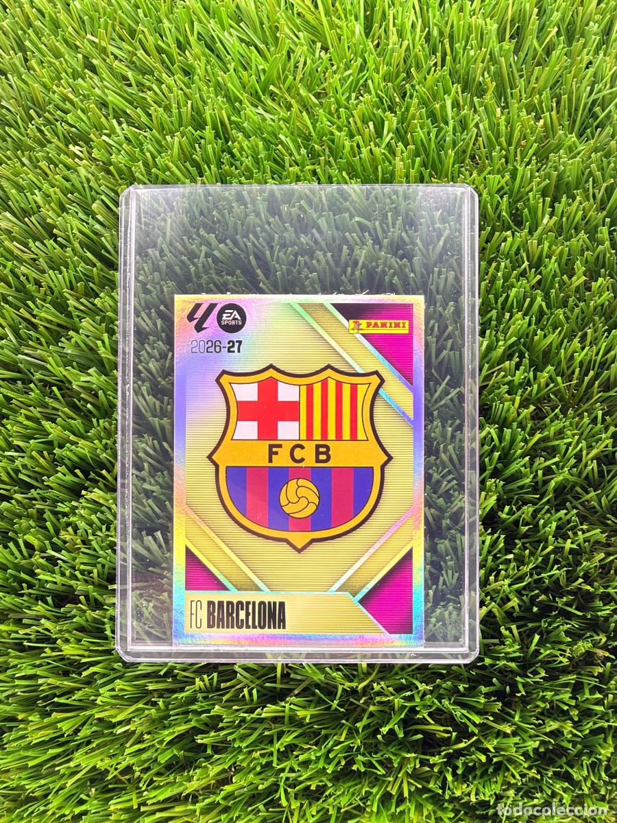 Cromos de f&uacute;tbol: N&ordm; 1 Escudo FC Barcelona Liga Este 26 27