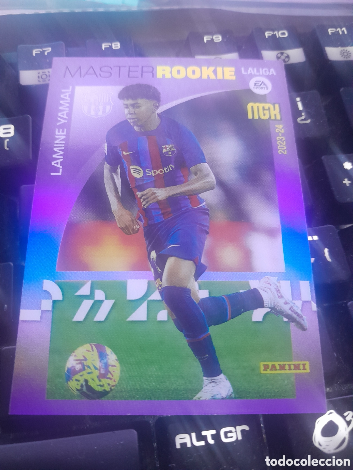 Cromos de f&uacute;tbol: cromo megacracks 2023 2024 master rookie n&ordm; 423 lamine yamal 2023-24 nuevo de sobre
