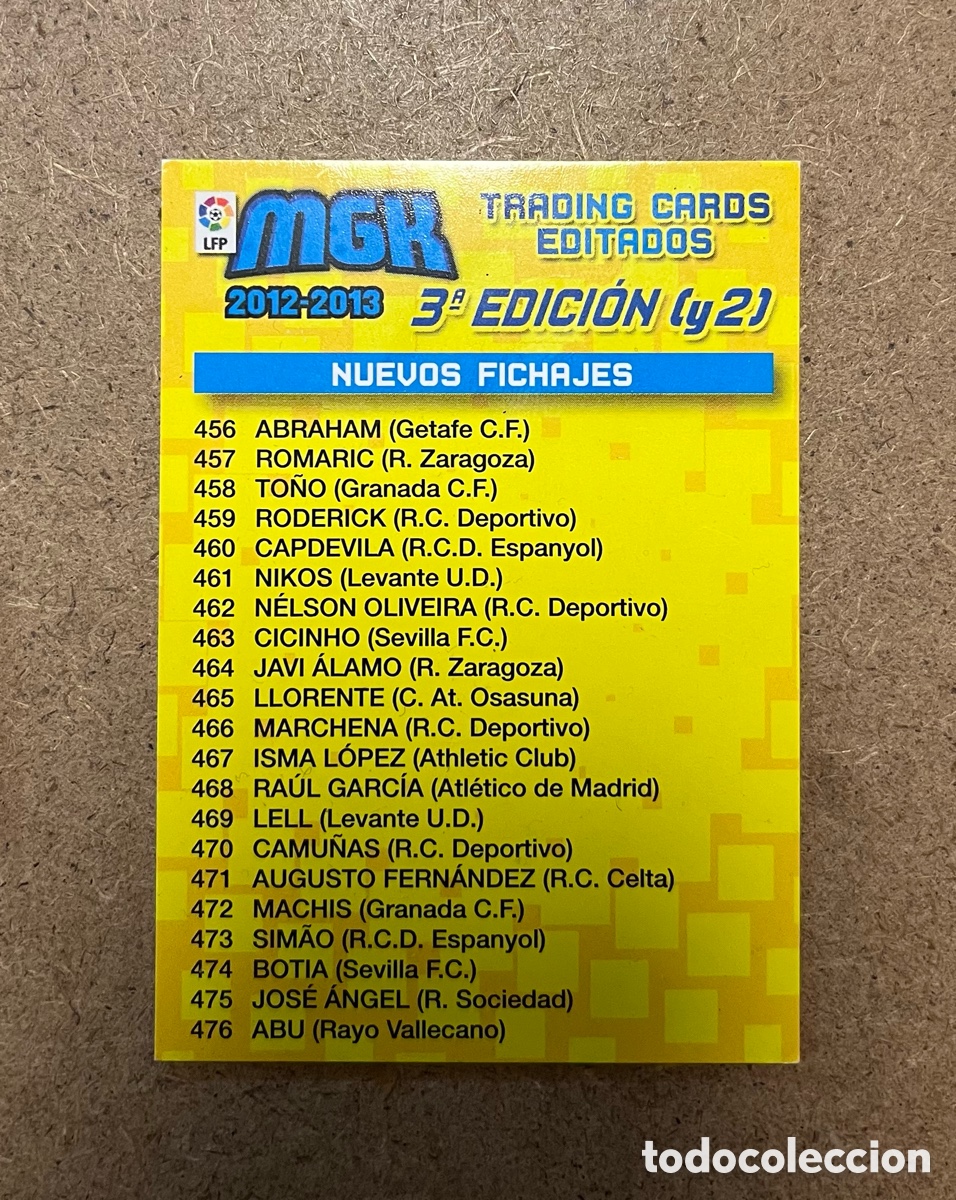 Cromos de f&uacute;tbol: #3&ordf; EDICI&Oacute;N (2) &Iacute;NDICE 3 MEGACRACKS 12 13 MEGA MGK LIGA 2012 2013