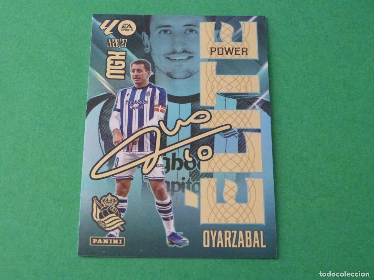 Cromos de f&uacute;tbol: TRADING CARD FUTBOL OYARZABAL REAL SOCIEDAD N&ordm; 13 ELITE POWER LIGA MEGACRACKS 2026-2027/26-27 PANINI