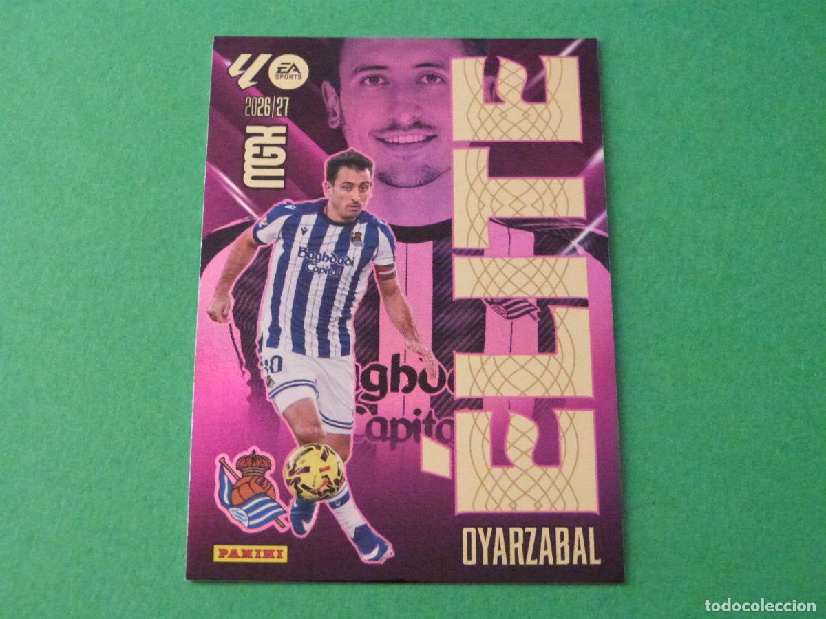 Cromos de f&uacute;tbol: TRADING CARD FUTBOL OYARZABAL REAL SOCIEDAD N&ordm; 13 ELITE LIGA MEGACRACKS 2026-2027/26-27 PANINI