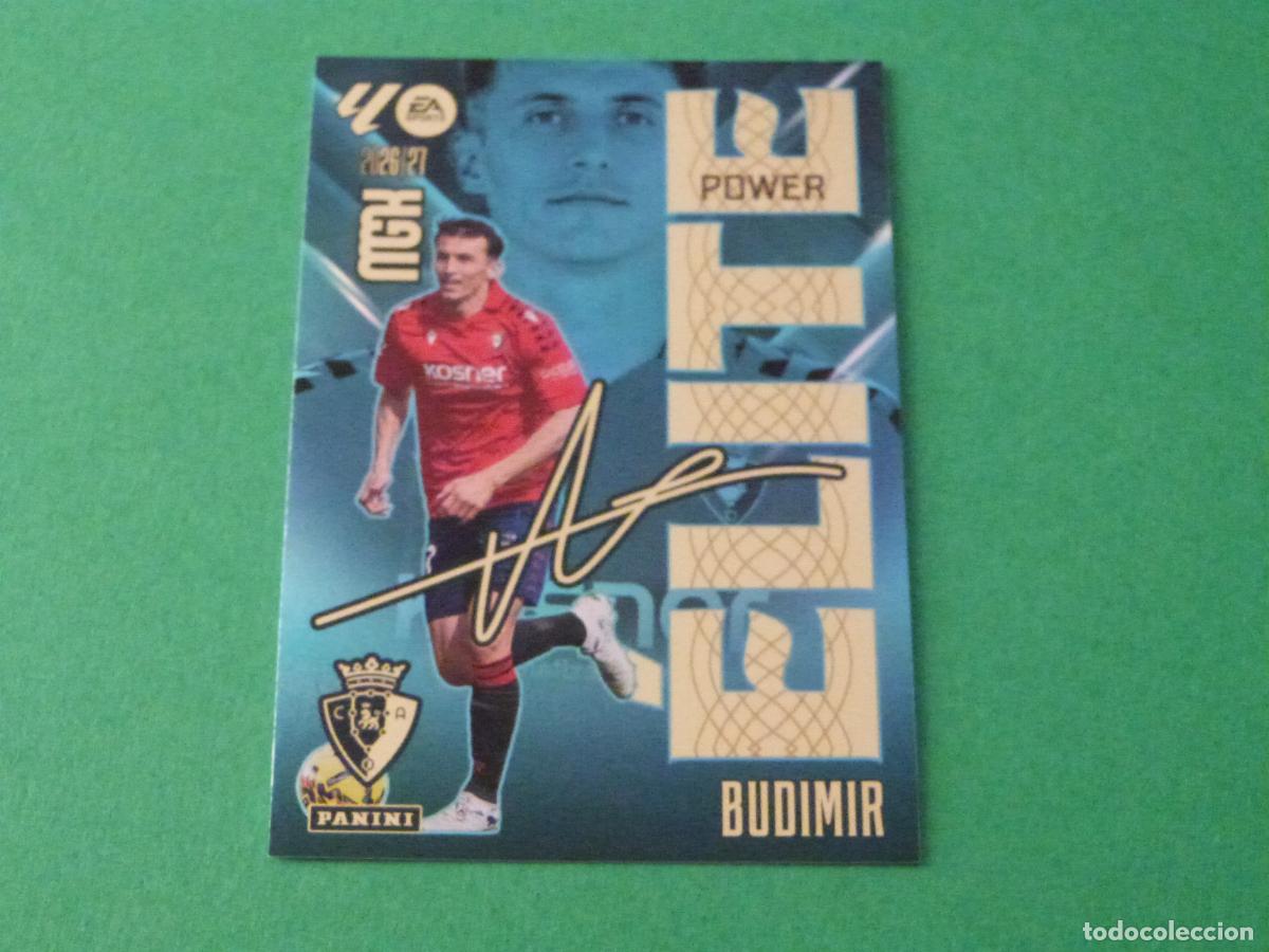 Cromos de f&uacute;tbol: TRADING CARD FUTBOL BUDIMIR AT.OSASUNA N&ordm; 3 ELITE POWER LIGA MEGACRACKS 2026-2027/26-27