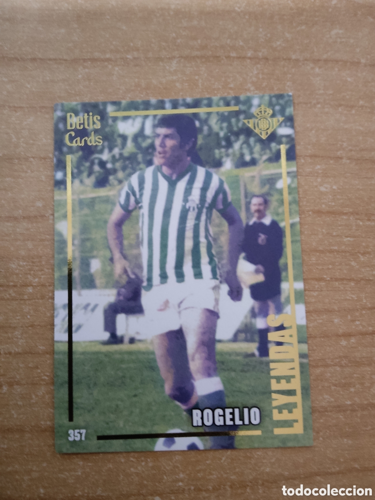 Cromos de f&uacute;tbol: 357 ROGELIO LEYENDAS REAL BETIS HOLY CARDS 2024 2025