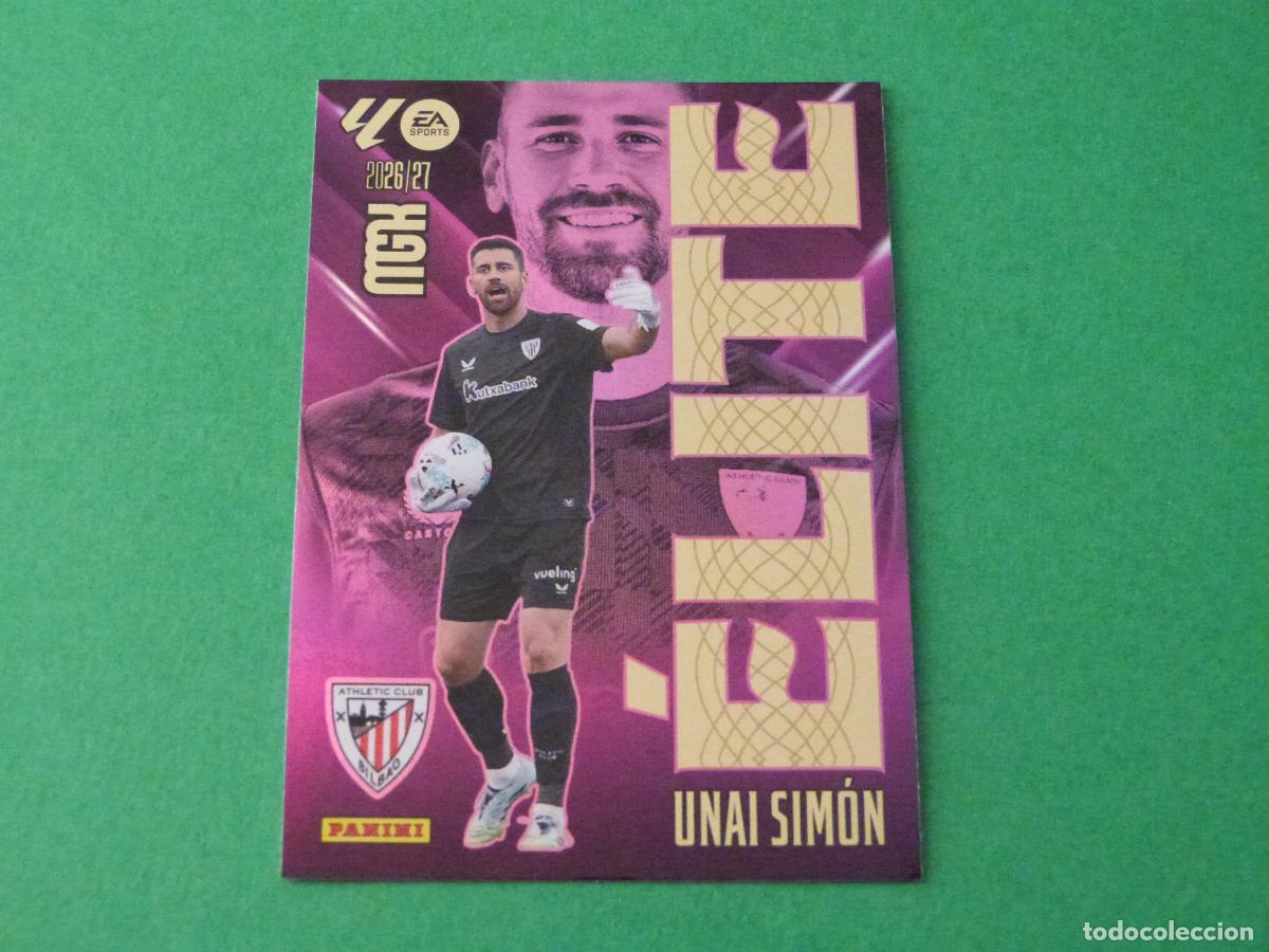 Cromos de f&uacute;tbol: TRADING CARD FUTBOL UNAI SIM&Oacute;N ATH.BILBAO N&ordm; 17 ELITE LIGA MEGACRACKS 2026-2027/26-27