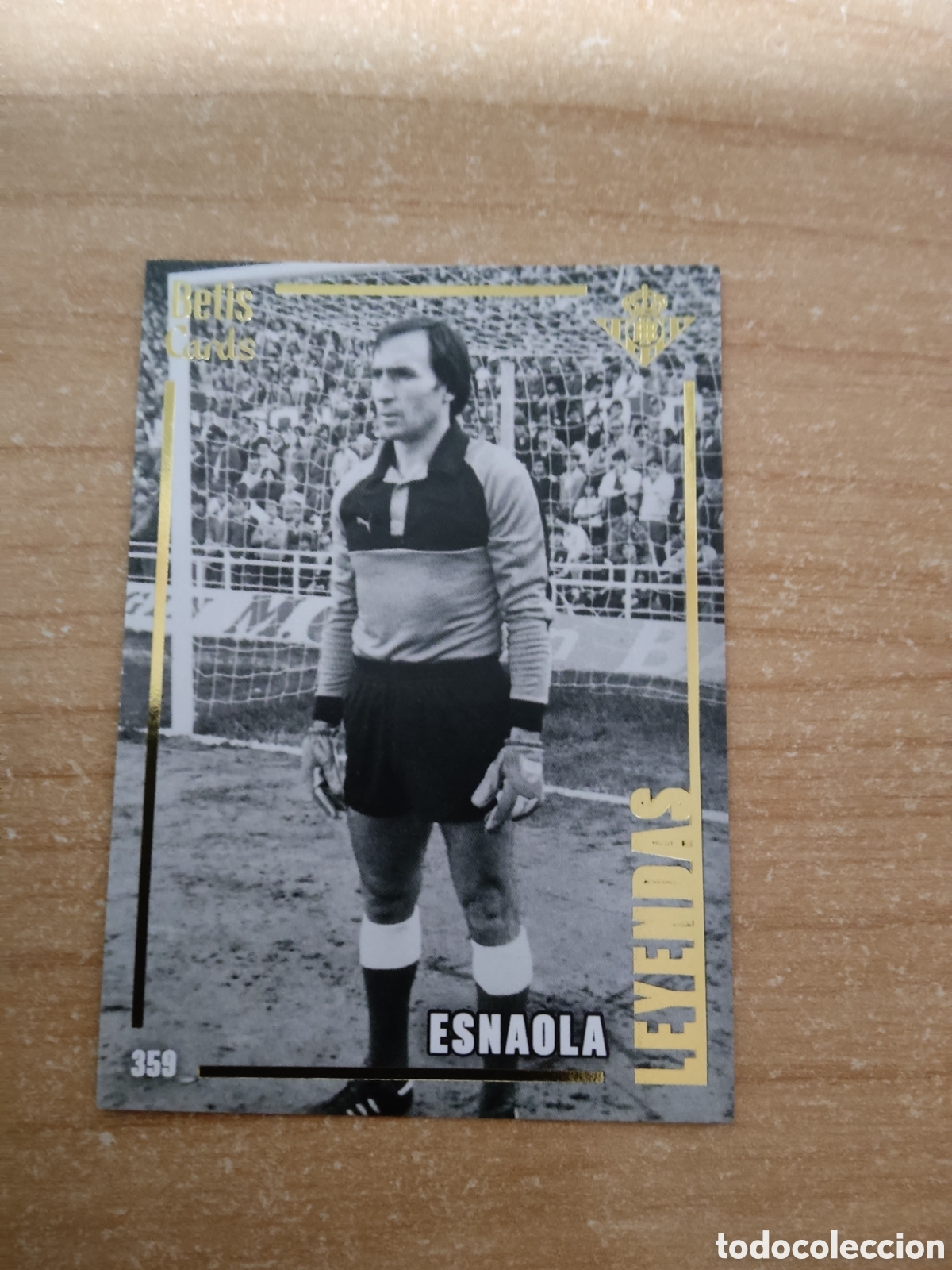 Cromos de f&uacute;tbol: 359 ESNAOLA LEYENDAS REAL BETIS HOLY CARDS 2024 2025