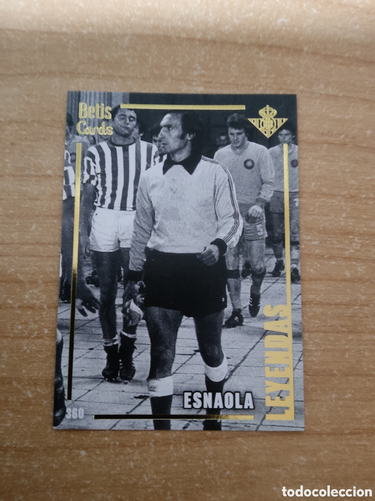 Cromos de f&uacute;tbol: 360 ESNAOLA LEYENDAS REAL BETIS HOLY CARDS 2024 2025