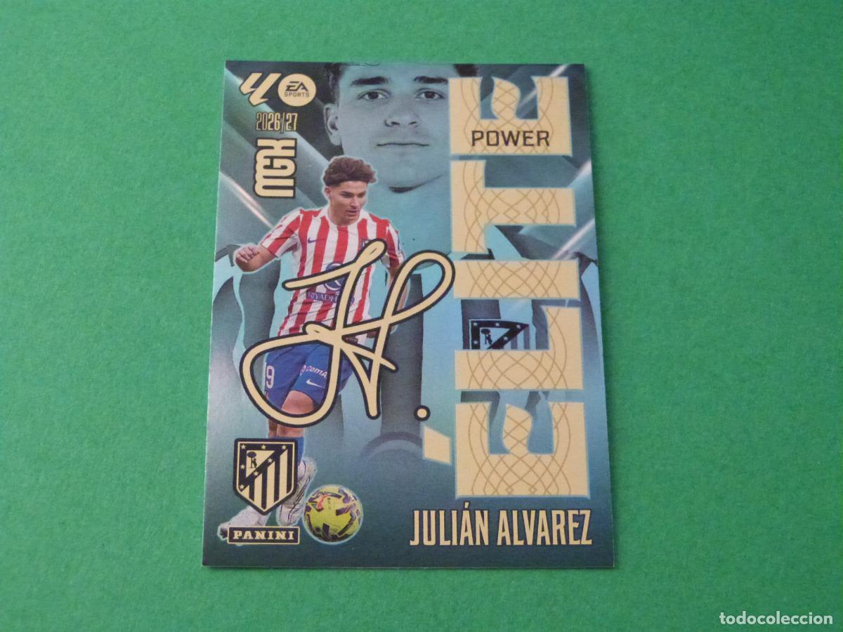 Cromos de f&uacute;tbol: TRADING CARD FUTBOL ALVAREZ ATLETICO DE MADRID N&ordm; 8 ELITE POWER LIGA MEGACRACKS 2026-2027/26-27