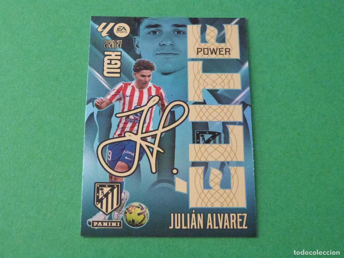 Cromos de f&uacute;tbol: TRADING CARD FUTBOL ALVAREZ ATLETICO DE MADRID N&ordm; 8 ELITE POWER LIGA MEGACRACKS 2026-2027/26-27