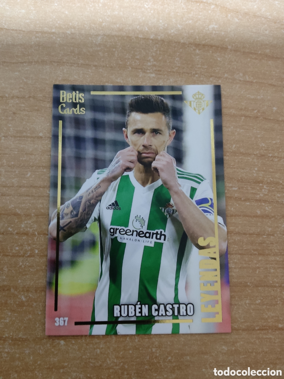 Cromos de f&uacute;tbol: 367 RUBEN CASTRO LEYENDAS REAL BETIS HOLY CARDS 2024 2025