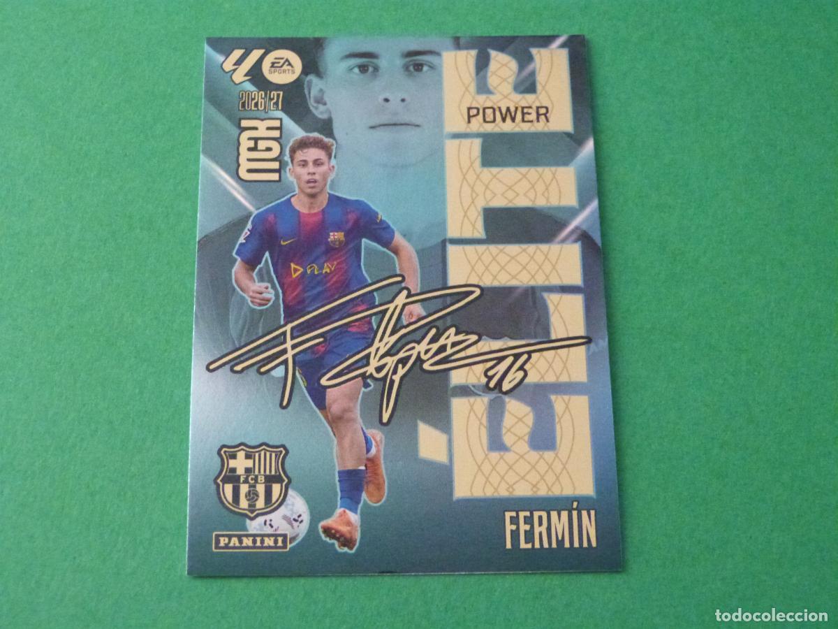 Cromos de f&uacute;tbol: TRADING CARD FUTBOL FERMIN F.C.BARCELONA N&ordm; 6 ELITE POWER LIGA MEGACRACKS 2026-2027/26-27