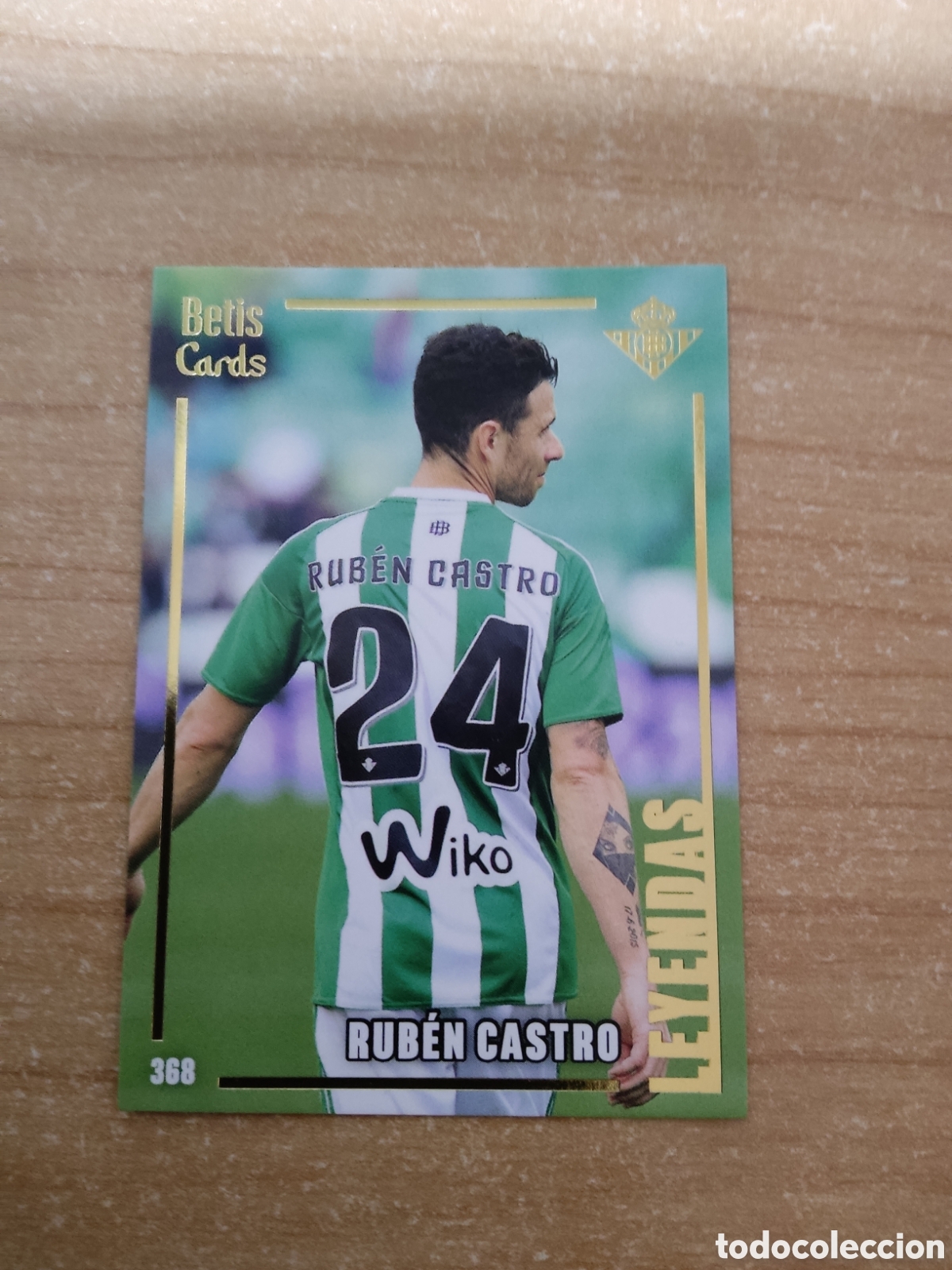 Cromos de f&uacute;tbol: 368 RUBEN CASTRO LEYENDAS REAL BETIS HOLY CARDS 2024 2025