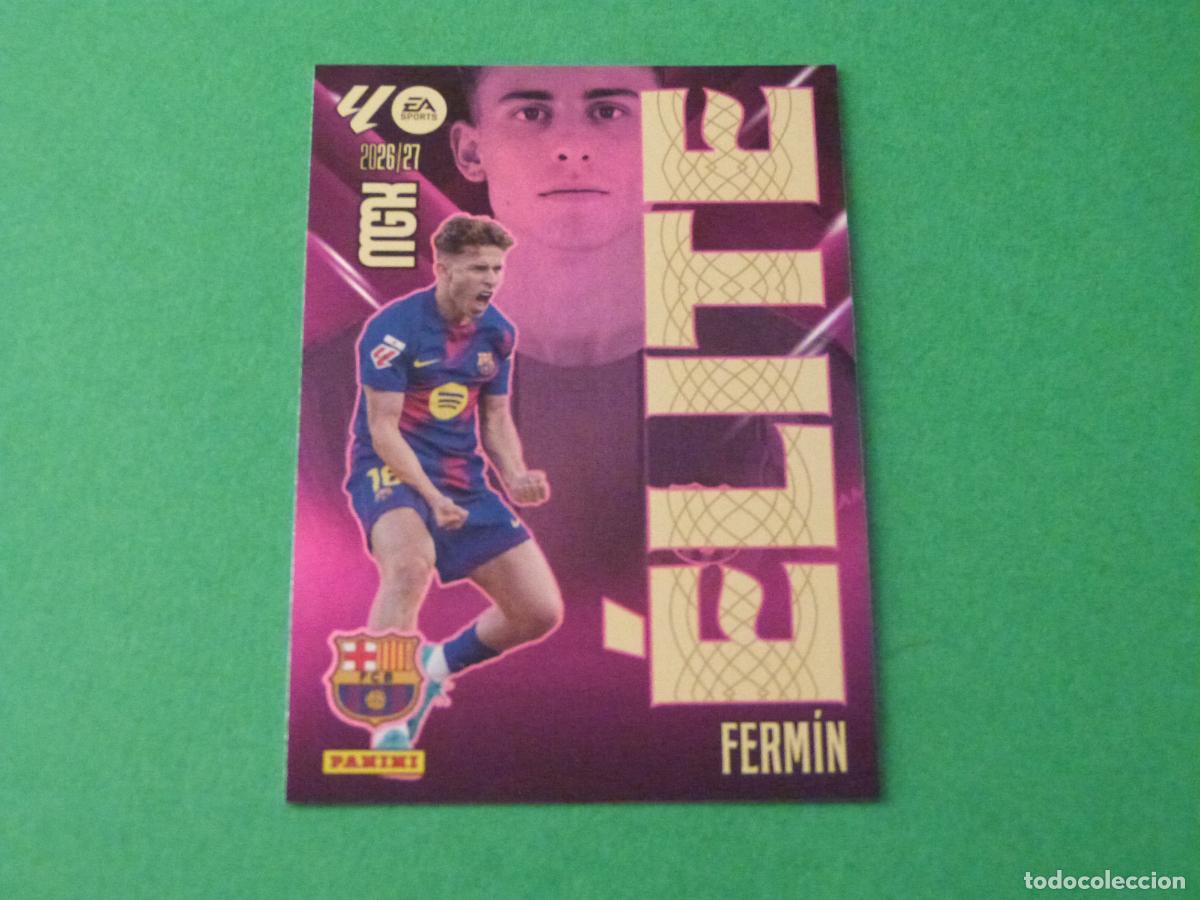 Cromos de f&uacute;tbol: TRADING CARD FUTBOL FERMIN F.C.BARCELONA N&ordm; 6 ELITE LIGA MEGACRACKS 2026-2027/26-27
