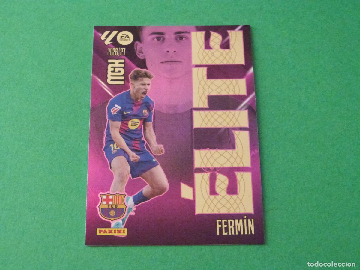 Cromos de f&uacute;tbol: TRADING CARD FUTBOL FERMIN F.C.BARCELONA N&ordm; 6 ELITE LIGA MEGACRACKS 2026-2027/26-27