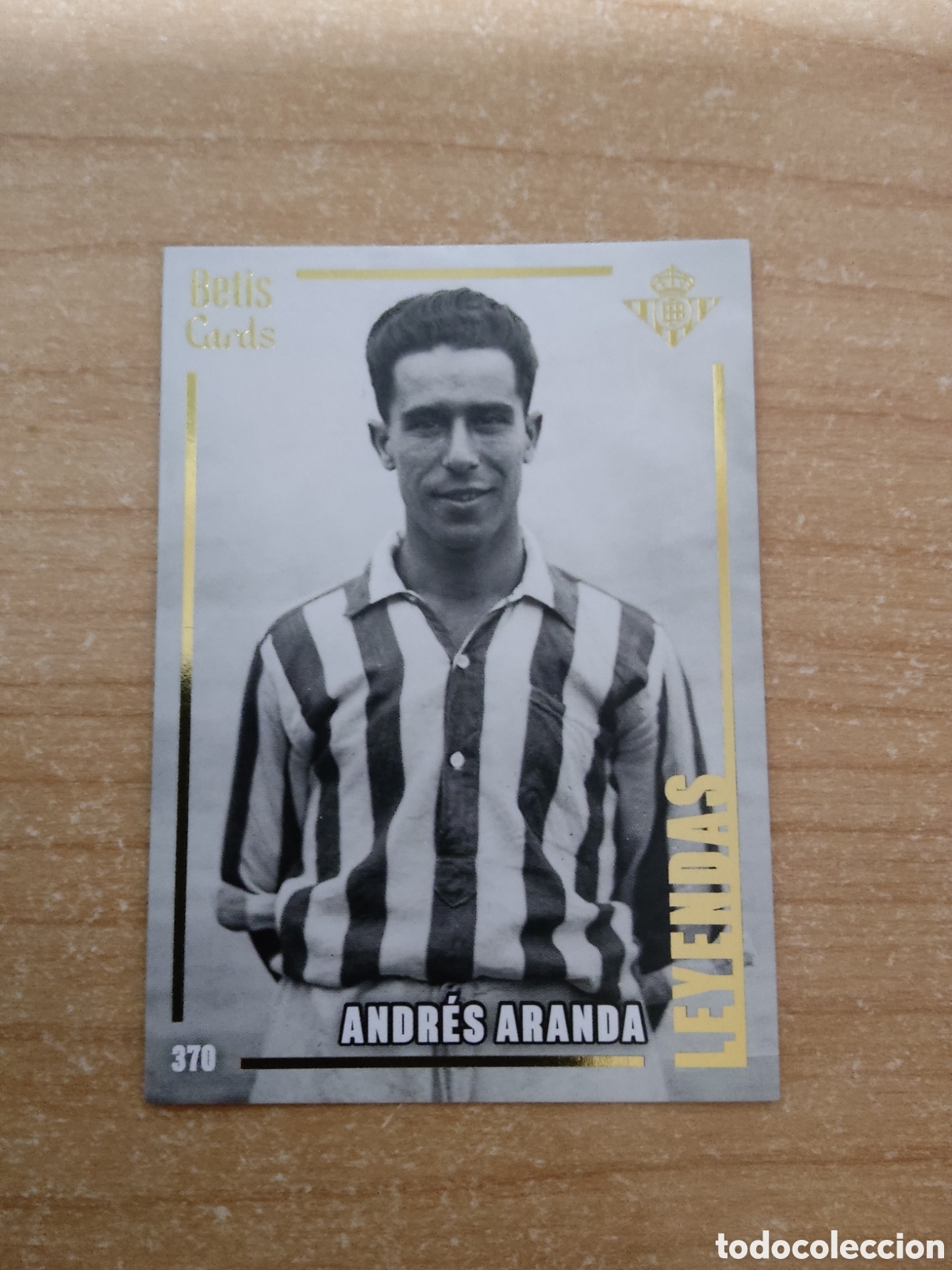 Cromos de f&uacute;tbol: 370 ANDRES ARANDA LEYENDAS REAL BETIS HOLY CARDS 2024 2025