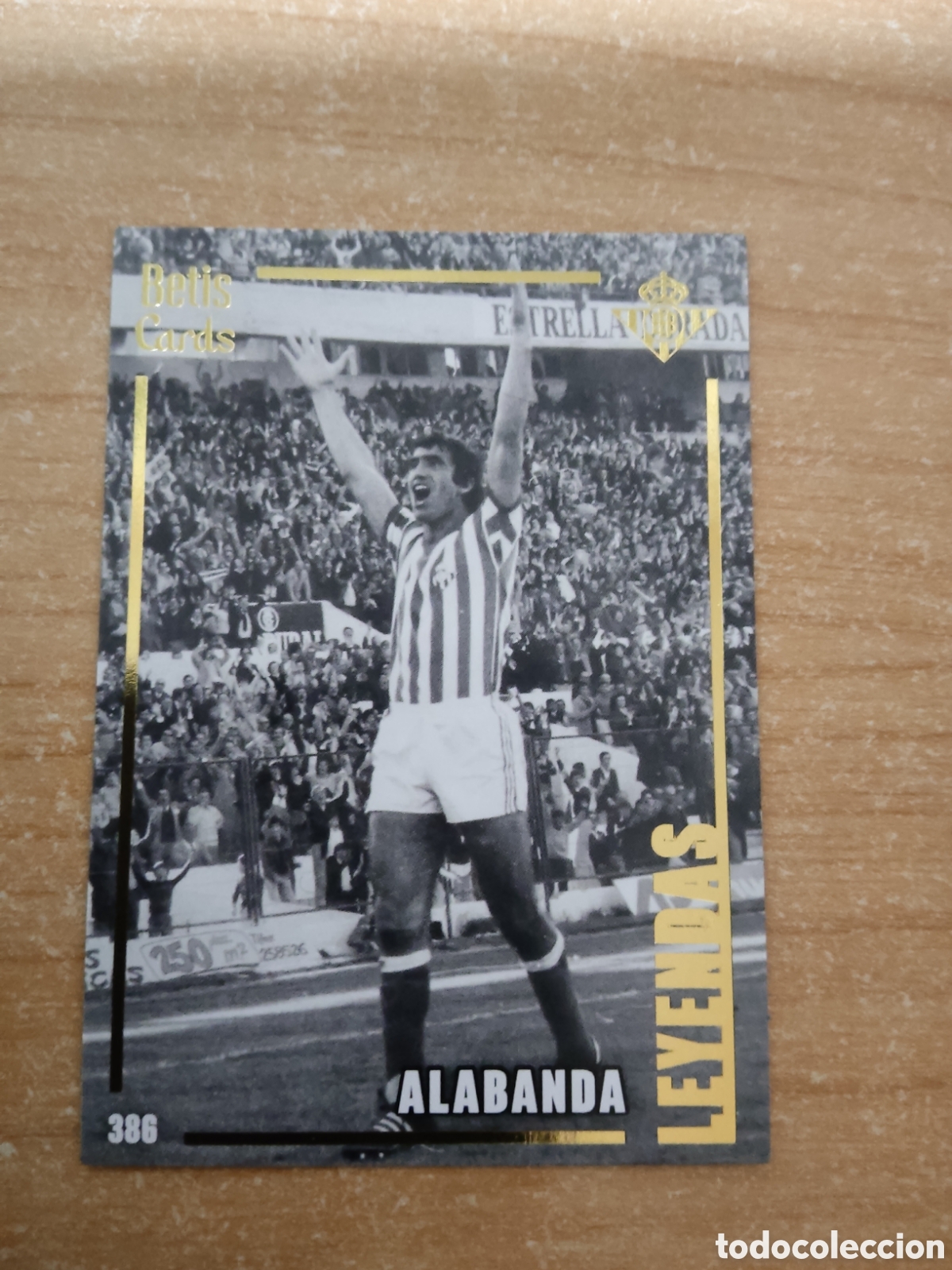 Cromos de f&uacute;tbol: 386 ALABANDA LEYENDAS REAL BETIS HOLY CARDS 2024 2025