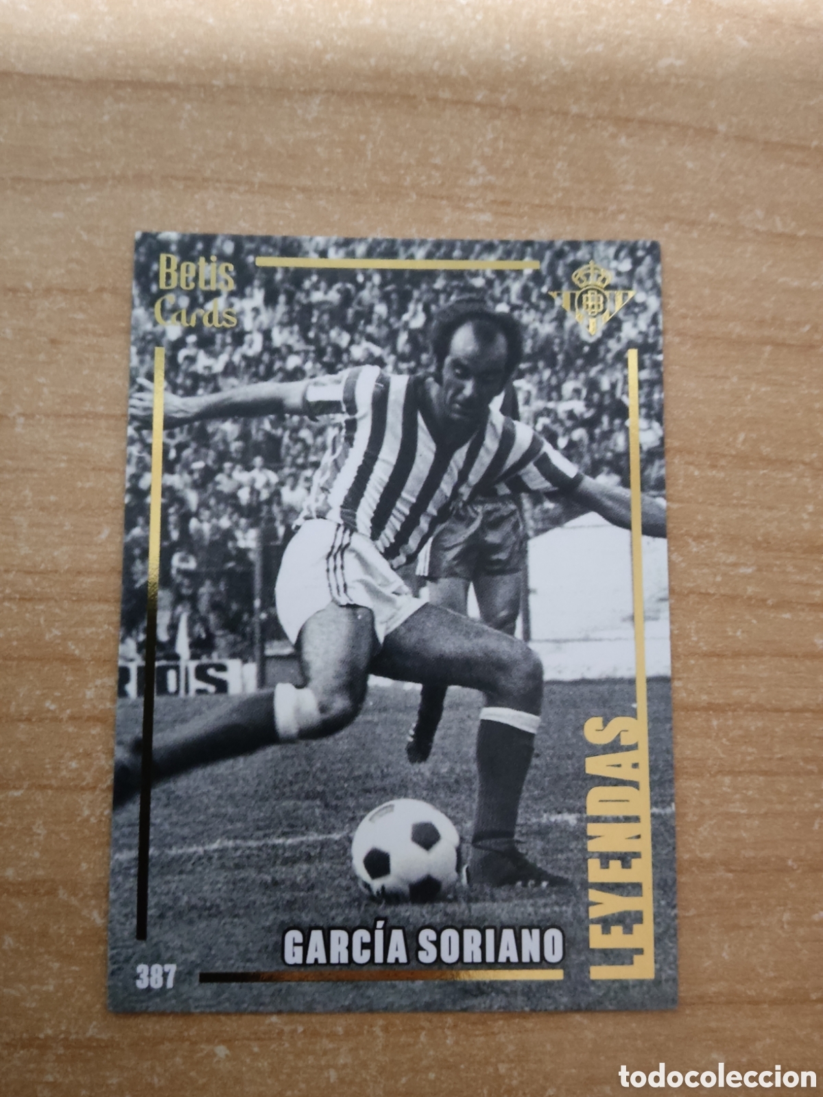 Cromos de f&uacute;tbol: 387 GARCIA SORIANO LEYENDAS REAL BETIS HOLY CARDS 2024 2025