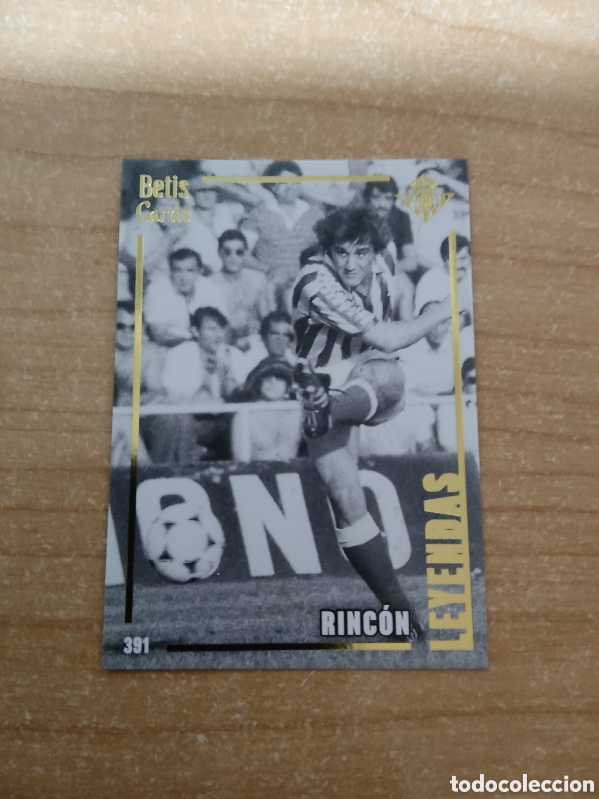 Cromos de f&uacute;tbol: 391 RINCON LEYENDAS REAL BETIS HOLY CARDS 2024 2025