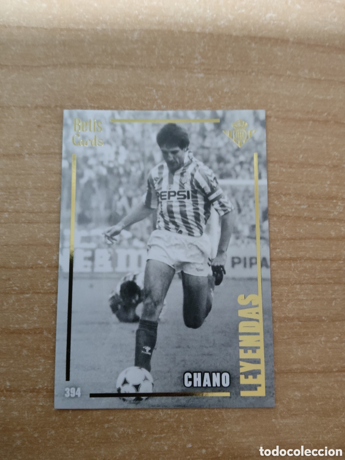 Cromos de f&uacute;tbol: 394 CHANO LEYENDAS REAL BETIS HOLY CARDS 2024 2025
