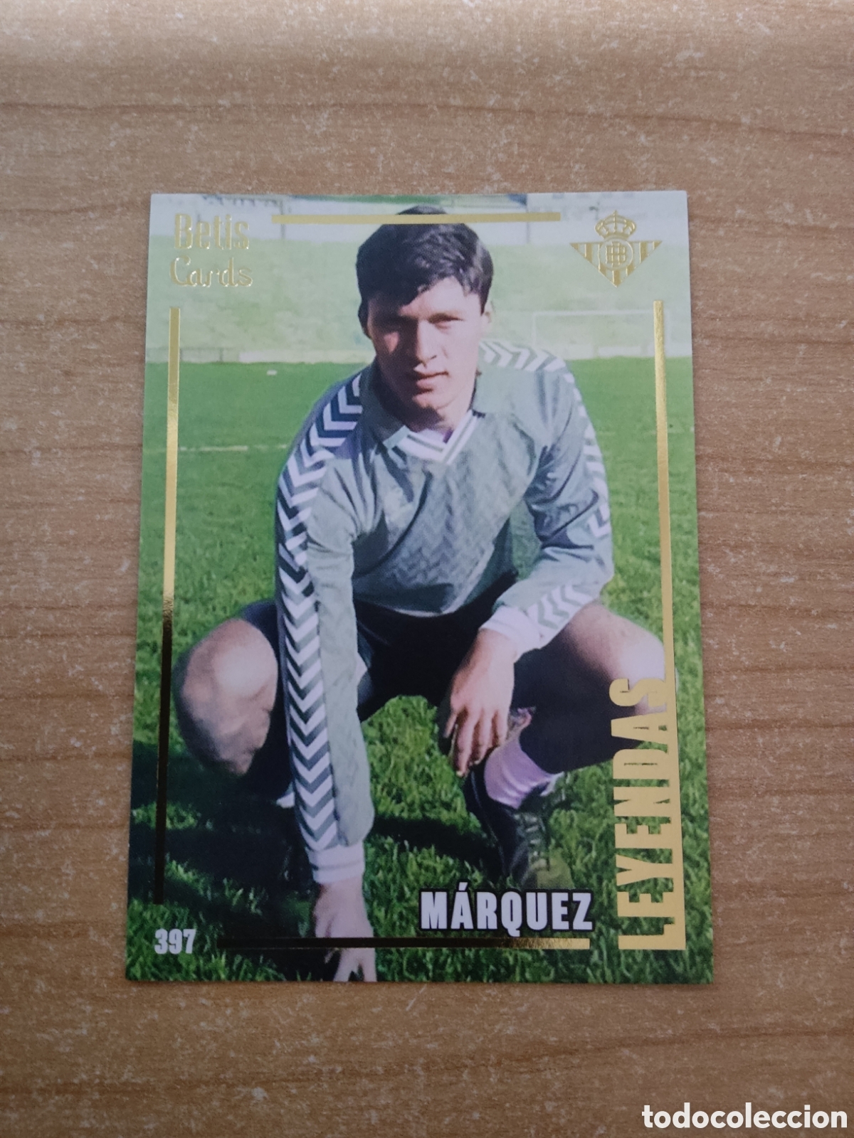 Cromos de f&uacute;tbol: 397 MARQUEZ LEYENDAS REAL BETIS HOLY CARDS 2024 2025
