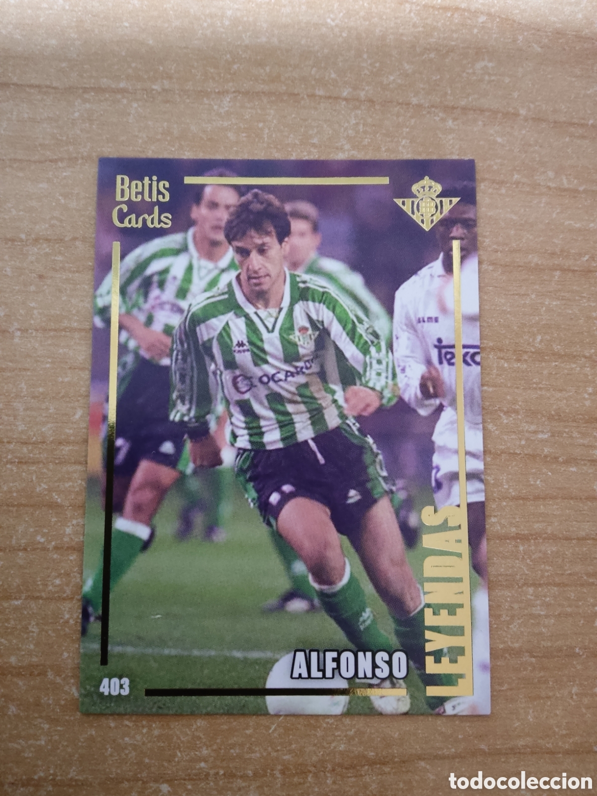 Cromos de f&uacute;tbol: 403 ALFONSO LEYENDAS REAL BETIS HOLY CARDS 2024 2025