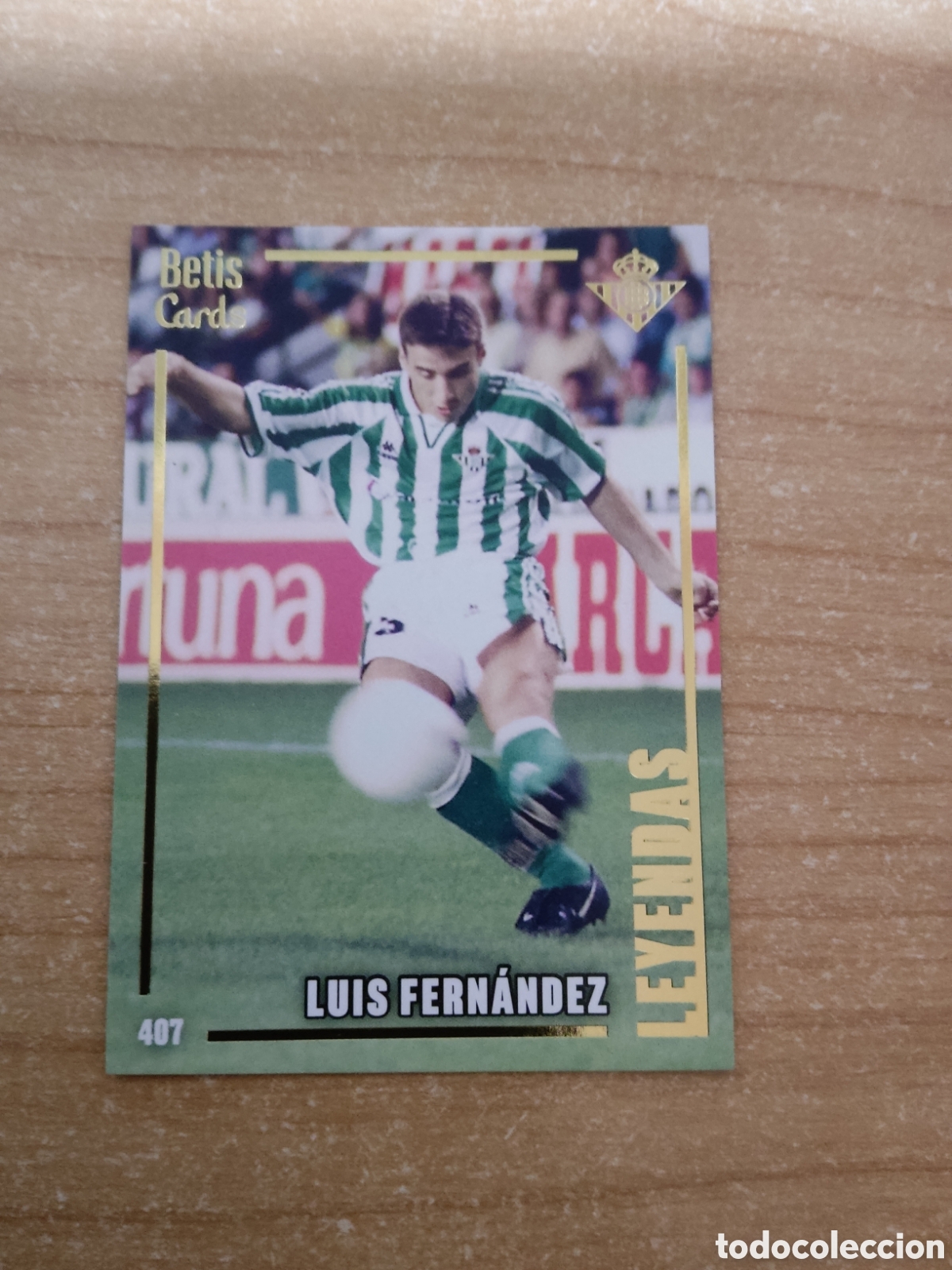 Cromos de f&uacute;tbol: 407 LUIS FERNANDEZ LEYENDAS REAL BETIS HOLY CARDS 2024 2025
