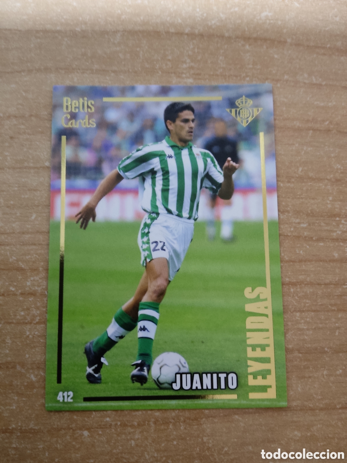 Cromos de f&uacute;tbol: 412 JUANITO LEYENDAS REAL BETIS HOLY CARDS 2024 2025