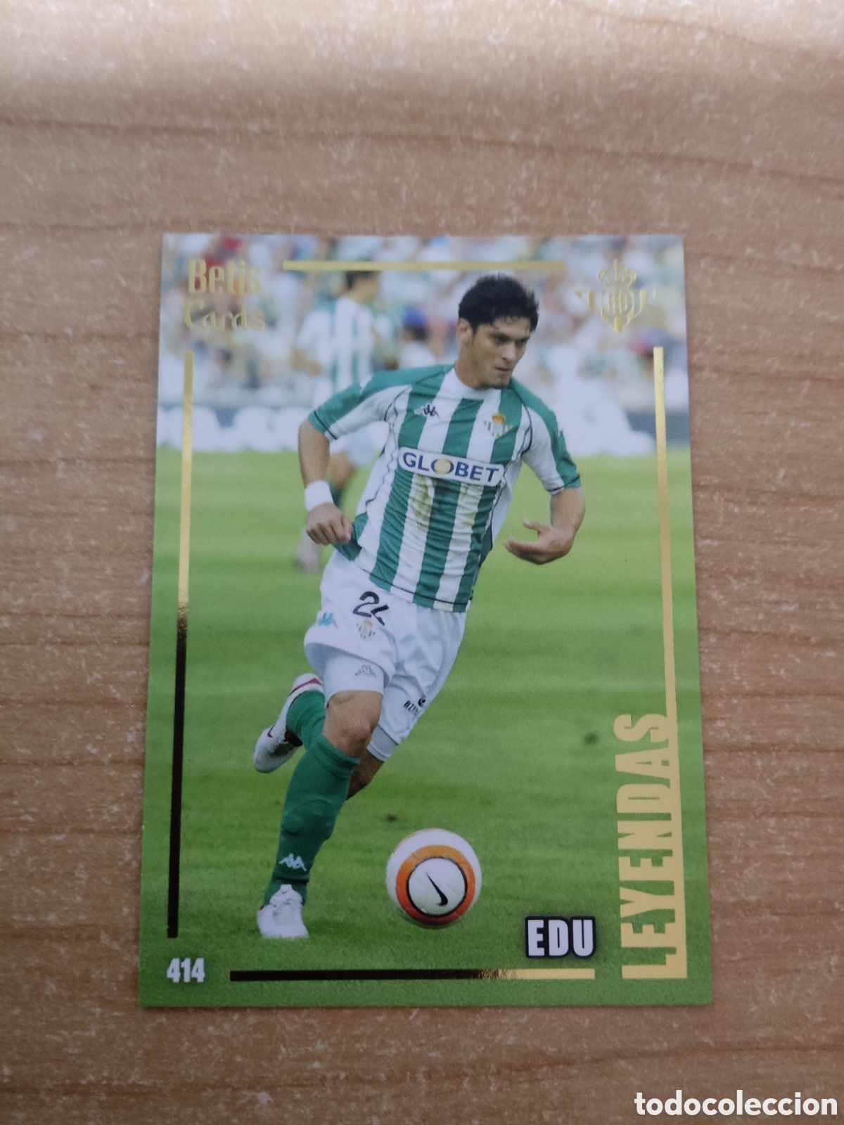 Cromos de f&uacute;tbol: 414 EDU LEYENDAS REAL BETIS HOLY CARDS 2024 2025