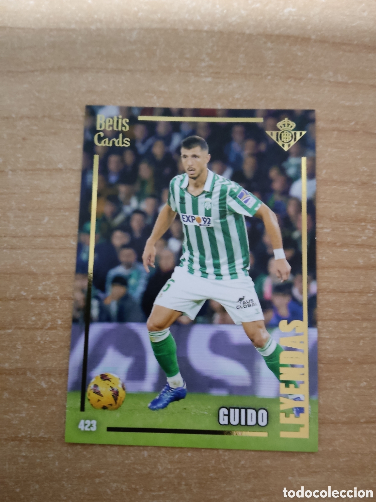Cromos de f&uacute;tbol: 423 GUIDO RODRIGUEZ LEYENDAS REAL BETIS HOLY CARDS 2024 2025